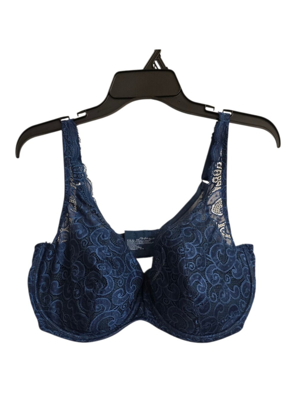 Playtex Coquette Vintage Inspired Dark Blue Lightly Lined LIFT Bra 44DD